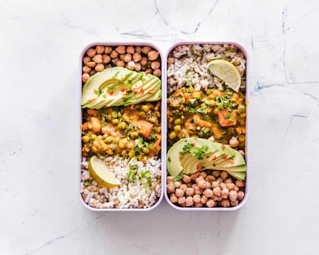 meal prep in twee bakjes